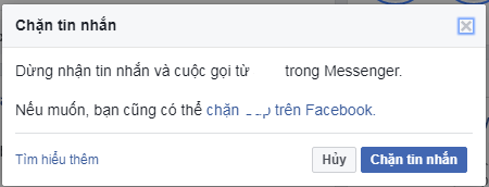 huong dan cach chan tin nhan facebook messenger voi nguoi khac 1
