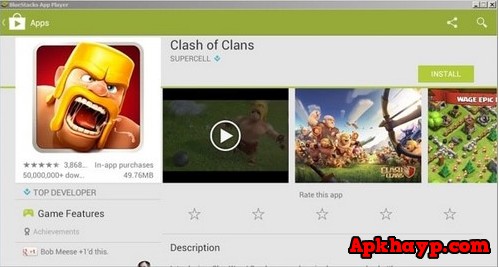 choi clash of clans tren may tinh 1