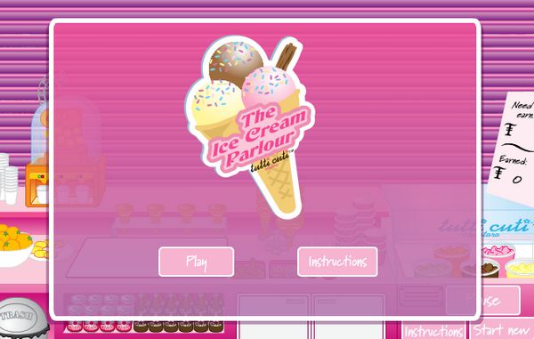 Game Cửa hàng kem Tutti Cuti