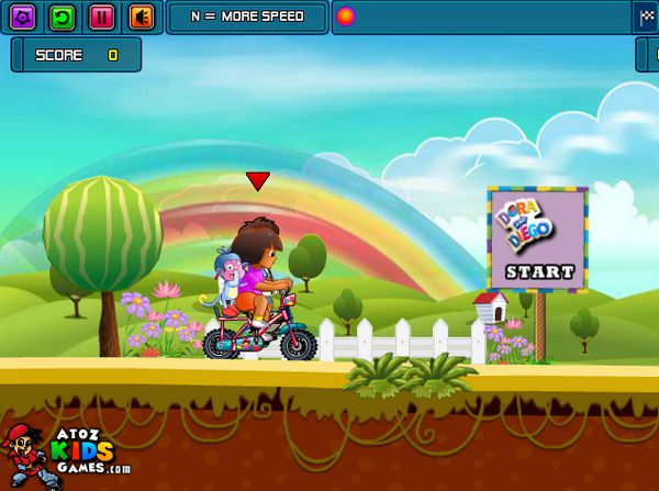 Game Dora và Diego đua xe