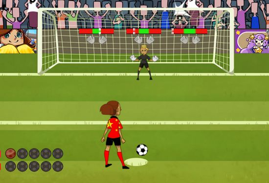 Penalty bóng đá nữ 2