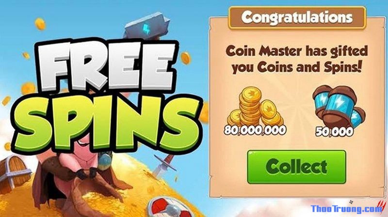 nhận spin Coin Master